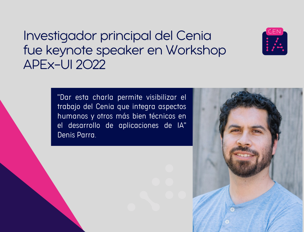 Denis Parra fue keynote speaker en Workshop APEx-UI 2022, enmarcado en  ACM IUI 2022, Finlandia