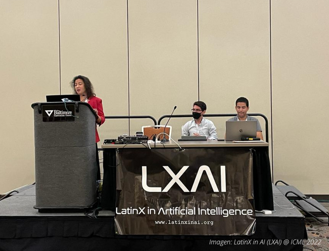 Cenia researcher María José Escobar and doctoral student participate in LatinX in AI Workshop