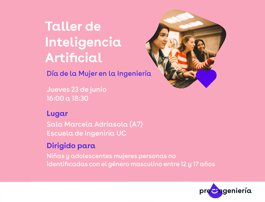 Mujeres Cenia impartirán taller de inteligencia artificial para niñas y jóvenes