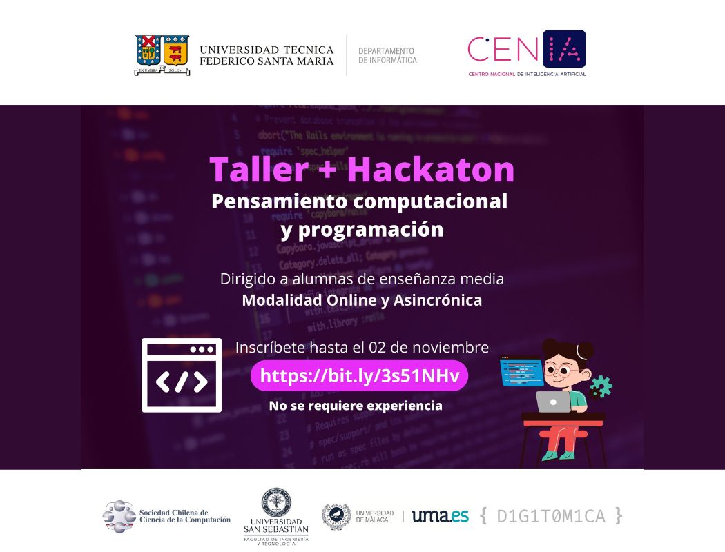 Taller + Hackathon para alumnas de enseñanza media