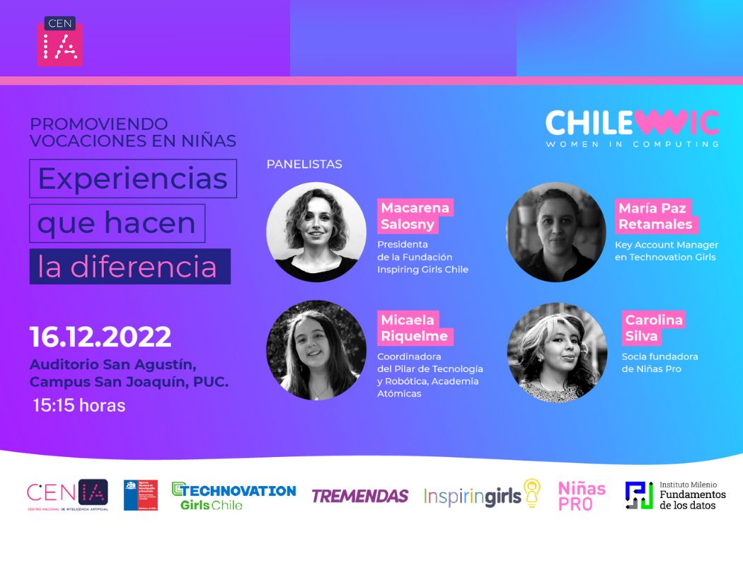 Inscríbete al panel "promoviendo vocaciones en niñas: experiencias que hacen la diferencia"