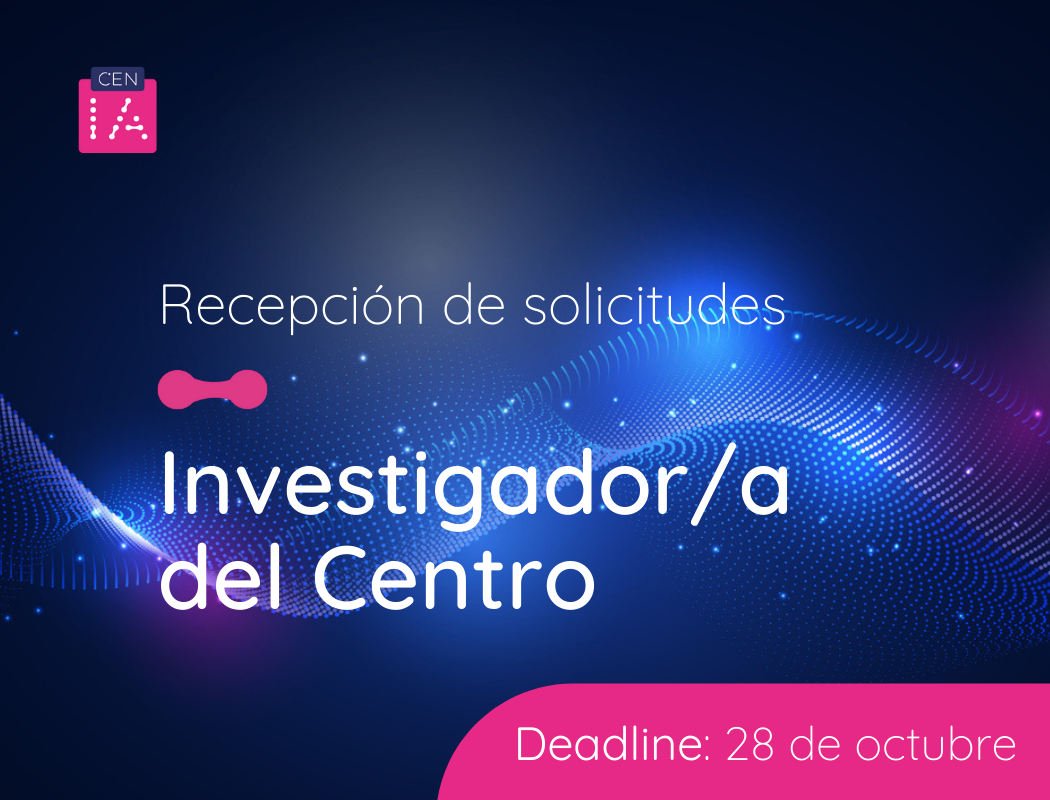 Recepción de solicitudes: Investigador/a del Centro